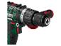 Groene en zwarte PARKSIDE accuboormachine met rode handgreep