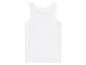 Wit mouwloos herenonderhemd