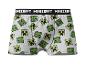 Boxers pour garçons avec motif de visages de personnages de jeux vidéo et ceinture à texte.