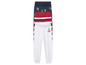 Witte, rode en blauwe joggingbroeken met ankerprint.