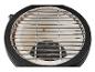 Kamado grill met verchroomd rooster en keramische basis.