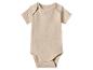 Body bébé beige à manches courtes