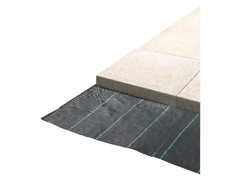 Zwart worteldoek met beige tegels