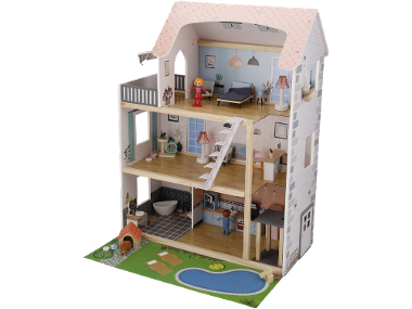 LUPILU® Maison de poupée, 54 pièces