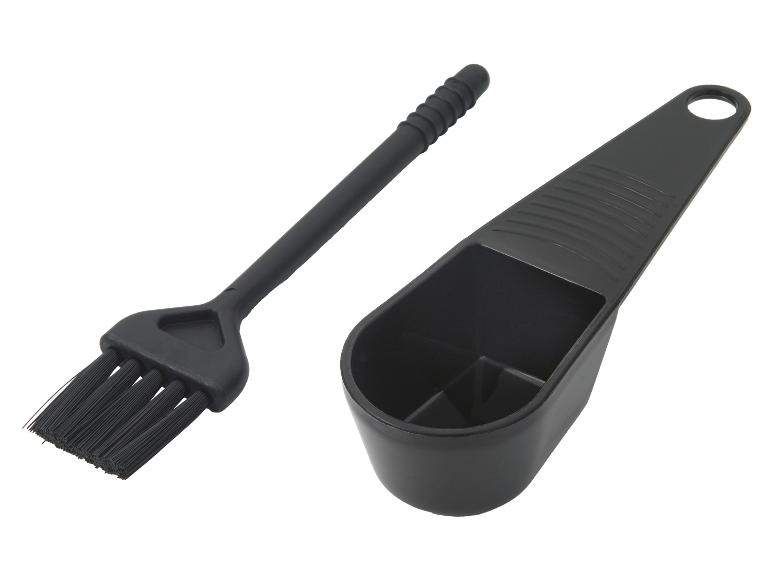 Zwarte haarverfkwast en mengkom set