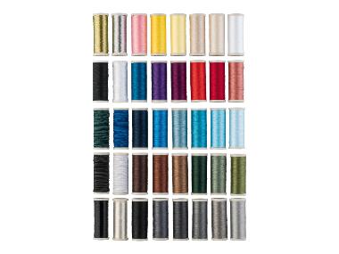 CRELANDO® Set de fils à coudre, 40 pièces