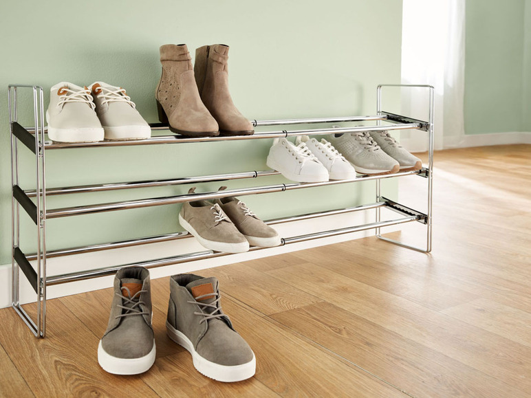 Ga naar volledige schermweergave: Livarno Home Uittrekbaar schoenenrek, 64–119 x 50,5 x 22,5 cm - afbeelding 2