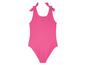 Un maillot de bain rose avec des nœuds.