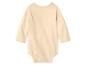 Body bébé à manches longues de couleur beige clair