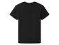 Zwart T-shirt met korte mouwen, achteraanzicht