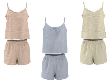 ESMARA® Pyjama en mousseline pour femmes