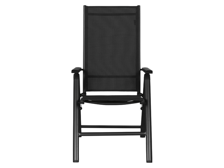 Ga naar volledige schermweergave: Aluminium tuinset zwart/antraciet met klaptafel en 2 relaxstoelen LIVARNO home - afbeelding 10