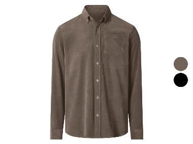 ESMARA MEN Chemise en velours côtelé pour hommes