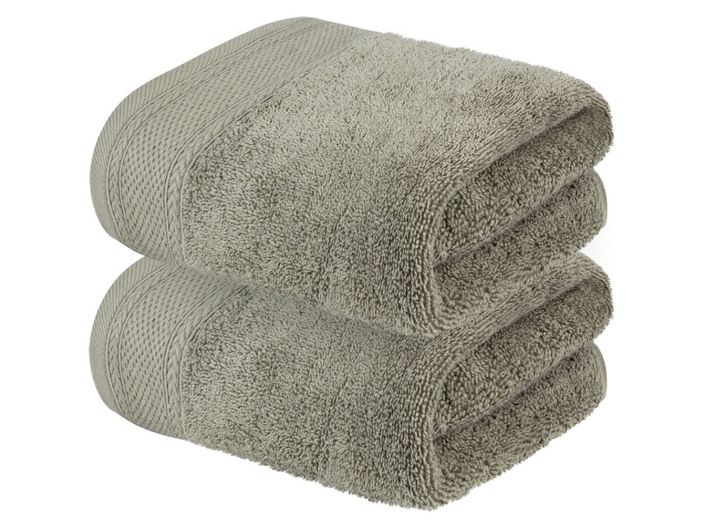 Aller en mode plein écran LIVARNO home Serviette de toilette en éponge, set de 2, 50 x 100 cm - Photo 6