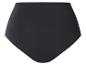 Zwarte, effen high-waist slip.