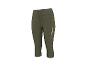 Khakikleurige 3/4 sportlegging voor dames met ritszak.