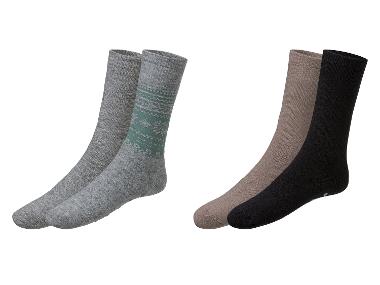 Chaussettes thermiques homme, 2 paires LIVERGY®