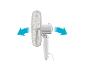 Staande ventilator: oscillatie, modern design.