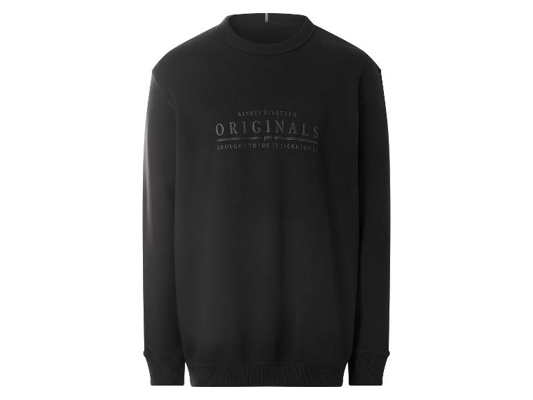 Sweat-shirt noir avec texte gris 'NINETY NINETEEN ORIGINALS 1990 BROUGHT TO YOU BY'.