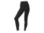 Legging côtelé noir taille haute pour femme.