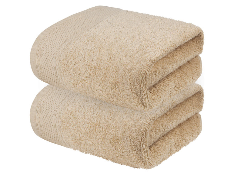 Aller en mode plein écran LIVARNO home Serviette de toilette en éponge, set de 2, 50 x 100 cm - Photo 4