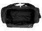 Sac de sport noir avec compartiment principal zippé ouvert