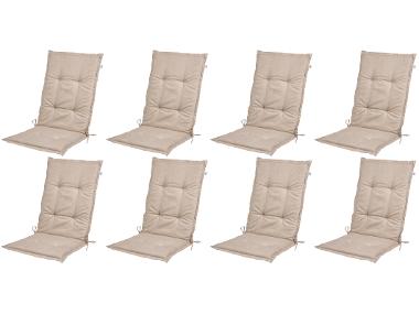 Lot de 8 coussins pour chaise de jardin, 113 x 50 cm LIVARNO home