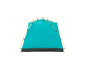 Une tente bleue pour le camping.