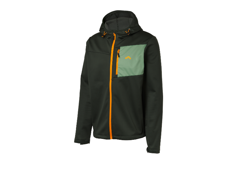 Veste softshell à capuche pour homme.