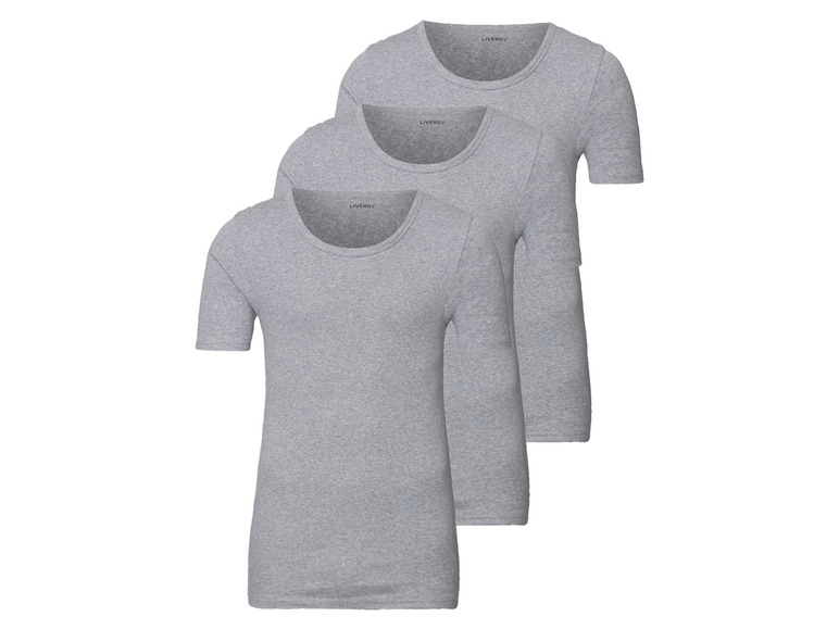 Ga naar volledige schermweergave: LIVERGY® Set van 3 katoenen t-shirts - afbeelding 2