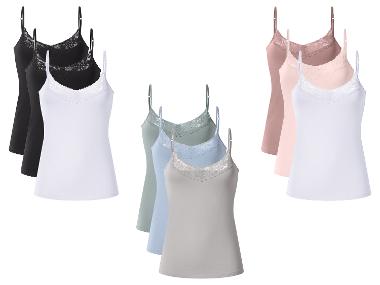 esmara® Débardeur à fines bretelles pour femmes, 3 pièces