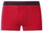 Caleçon homme rouge avec ceinture noire et motif ancre