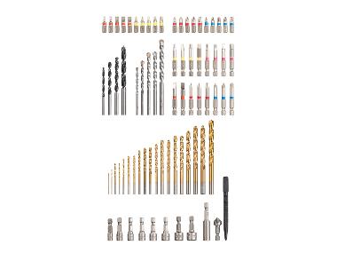 PARKSIDE® Set de forets et embouts, 75 pièces