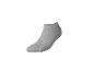 Chaussette courte grise sur fond blanc.