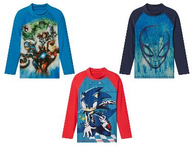 Shirt de bain Marvel / Sonic pour enfants