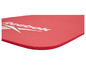 Een rood fitnessmatje van Reebok.