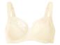 Beige beha met kanten details op de bandjes en cups.