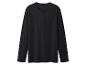 Zwart Henley-shirt met lange mouwen