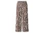 Wijde broek met bruin en beige giraffeprint