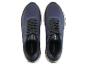 Paire de chaussures de course CRIVIT bleu foncé avec lacets noirs et détails bleus.