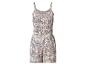 Dames playsuit met patroon, verstelbare bandjes en elastische taille
