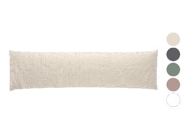 LIVARNO® Taie d'oreiller de corps en mousseline, 40 x 145 cm