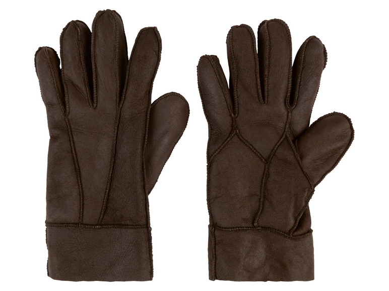 Ga naar volledige schermweergave: esmara® Lederen handschoenen met lamsvacht - afbeelding 3