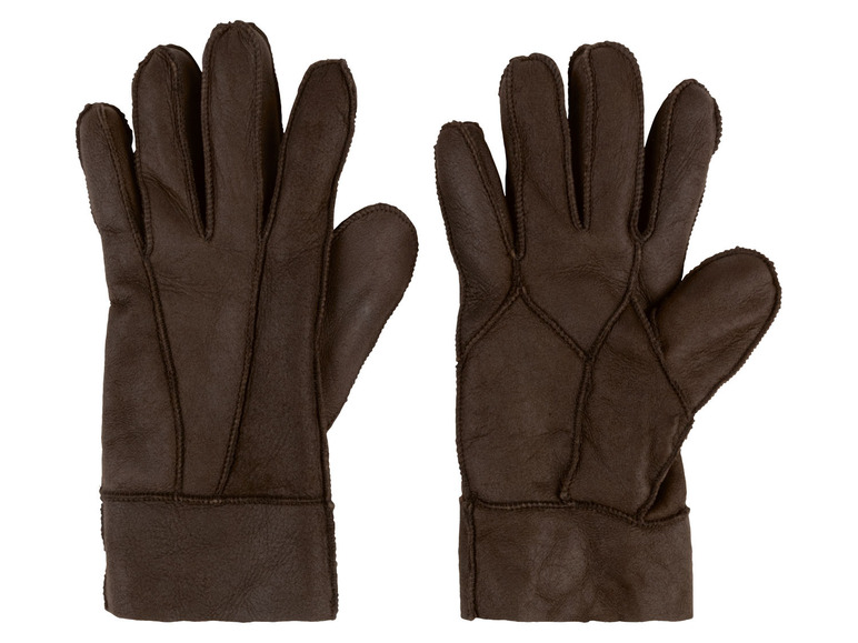 Aller en mode plein écran esmara® Gants en cuir avec peau d’agneau - Photo 4