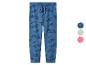 Blauwe joggingbroek voor kinderen met skateboardprint en trekkoord in de taille