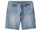 Lichtblauwe denim shorts met verwassen look en zakken.