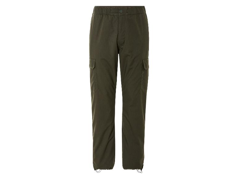 iProfash Thermische cargobroek voor heren, gevoerd, outdoor, werkbroek, winter, warm gevoerd, 34W / 32L