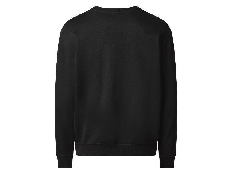 Zwart sweatshirt met lange mouwen.