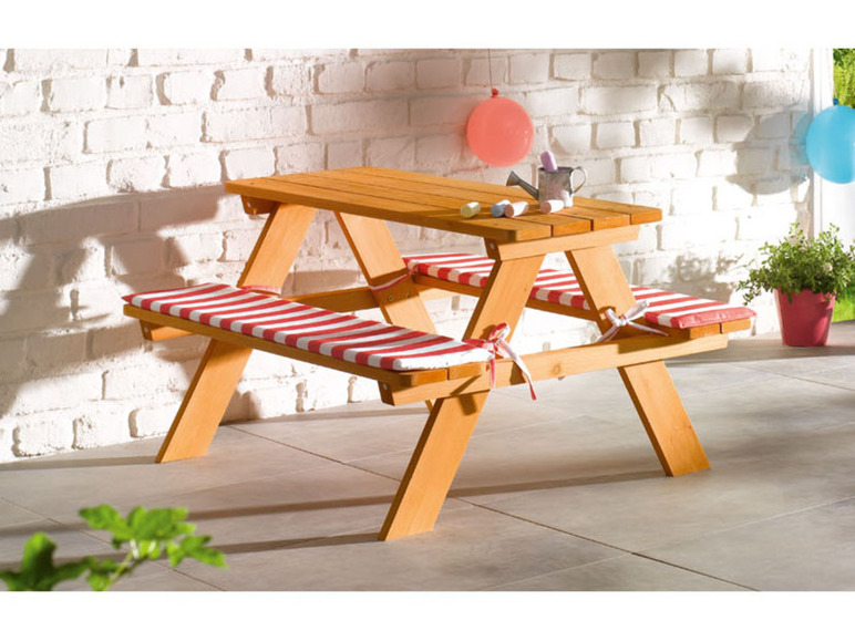 Ga naar volledige schermweergave: LIVARNO HOME Houten picknicktafel voor kinderen - afbeelding 4