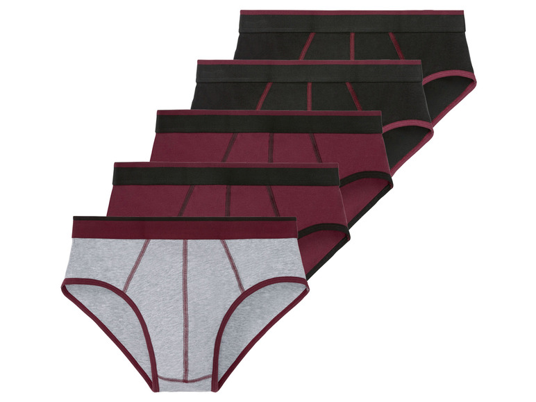 Ga naar volledige schermweergave: LIVERGY® Set van 5 slips van een katoenmix - afbeelding 6